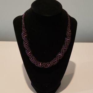 Helical beaded necklace